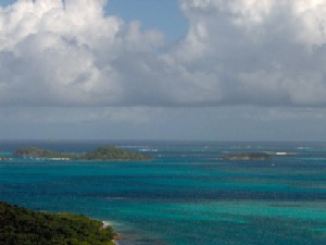 Les Tobago Cays depuis Mayreau